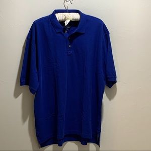 Duluth Trading Co. Men's Blue Short Sleeve Polo